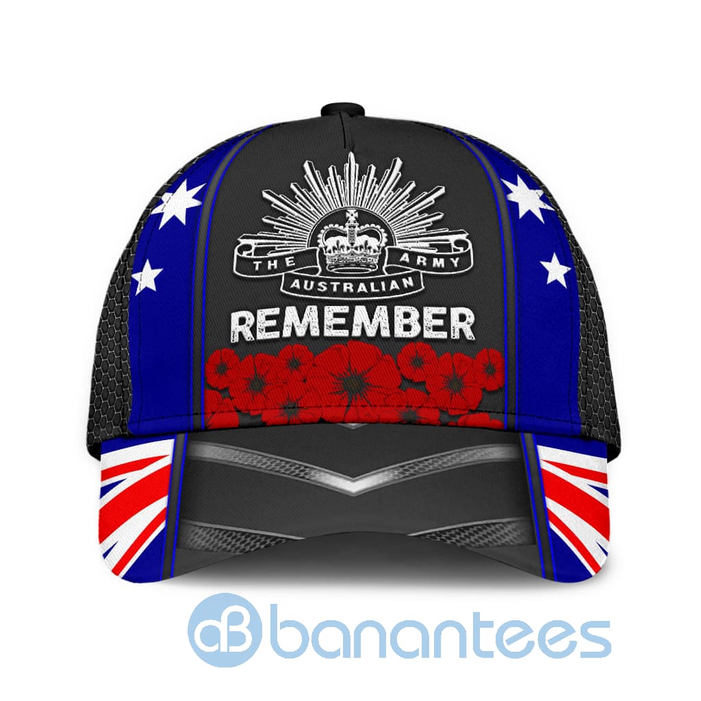 Anzacay Australian Army Remember 3D All Over Printed 3D Cap