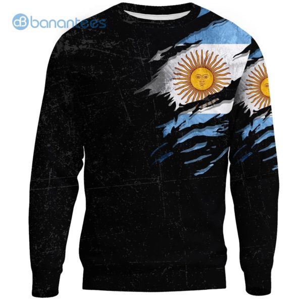 Argentina In Me Special Grunge Style All Over Printed 3D Sweatshirt Product Photo