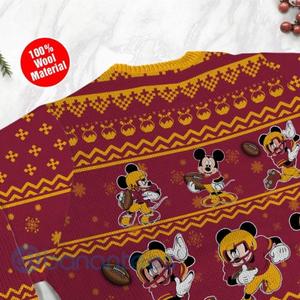 Arizona Cardinals Mickey Mouse Ugly Christmas 3D Sweater Product Photo