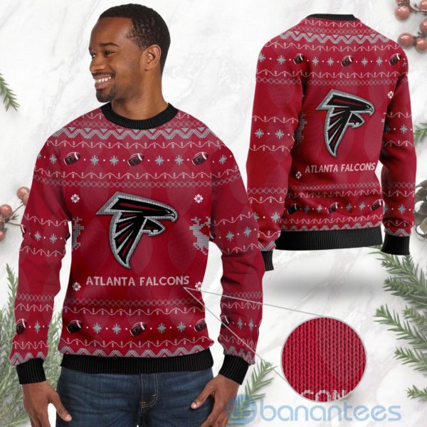 Atlanta Falcons American Football Black Ugly Christmas 3D Sweater Product Photo