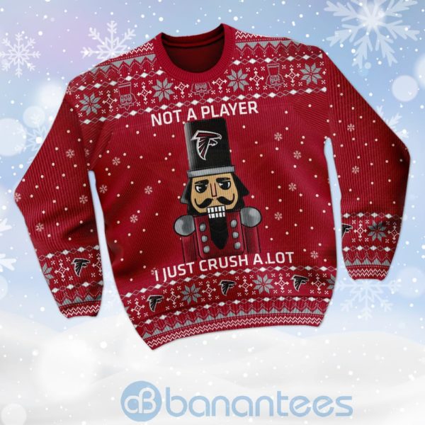 Atlanta Falcons I Am Not A Player I Just Crush Alot Ugly Christmas 3D Sweater Product Photo