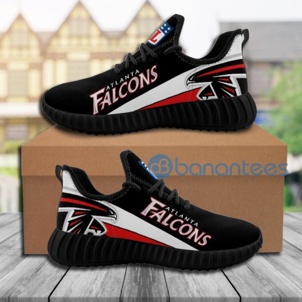 Atlanta Falcons Sneakers Big Logo Black Raze Shoes Product Photo
