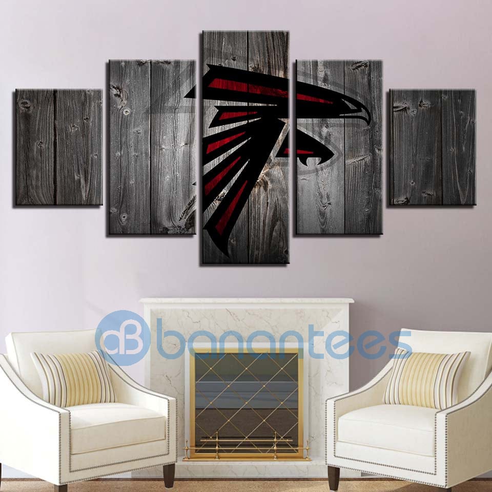 Atlanta Falcons Wall Art Background Wood For Living Room