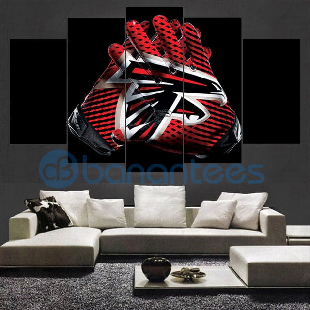 Atlanta Falcons Wall Art Gloves For Living Room Wall Decor