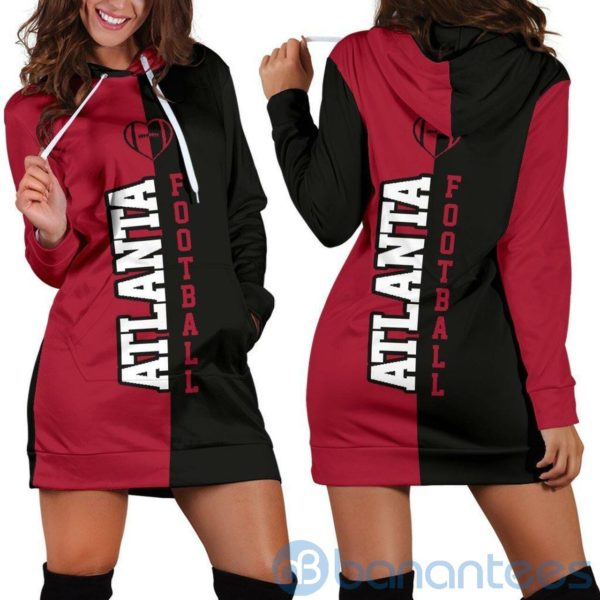 Atlanta Football Hoodie Dress For Women Product Photo