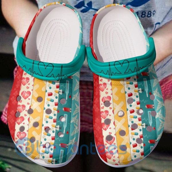 Attractive Nurse Pattern Doctor Clog Shoes For Men And Women