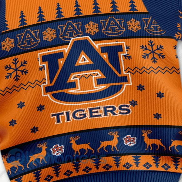 Auburn Tigers Custom Name Personalized Ugly Christmas 3D Sweater Product Photo