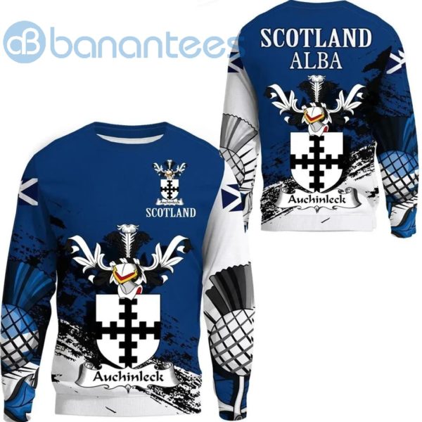 Auchinleck Scottish Family Crest Scotland Special All Over Printed 3D Sweatshirt Product Photo