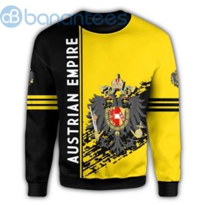 Austrian Empire Coat Of Arms Quarter Style Yellow And Black 3D Sweatshirt Product Photo