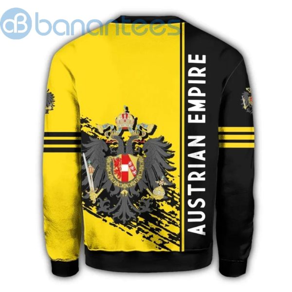 Austrian Empire Coat Of Arms Quarter Style Yellow And Black 3D Sweatshirt Product Photo