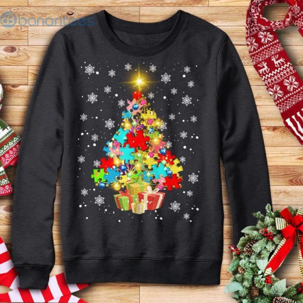 Autism Tree Xmas Funny Christmas Costume Holiday Graphic Sweatshirt For Men And Women Product Photo