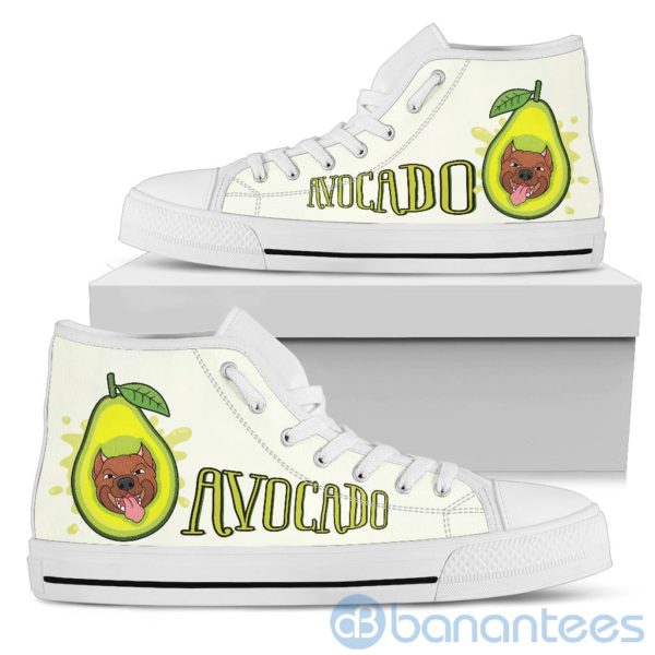 Avocado Dog Lover Pitbull High Top Shoes Product Photo