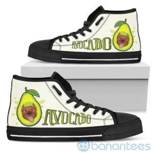 Avocado Dog Lover Pitbull High Top Shoes Product Photo