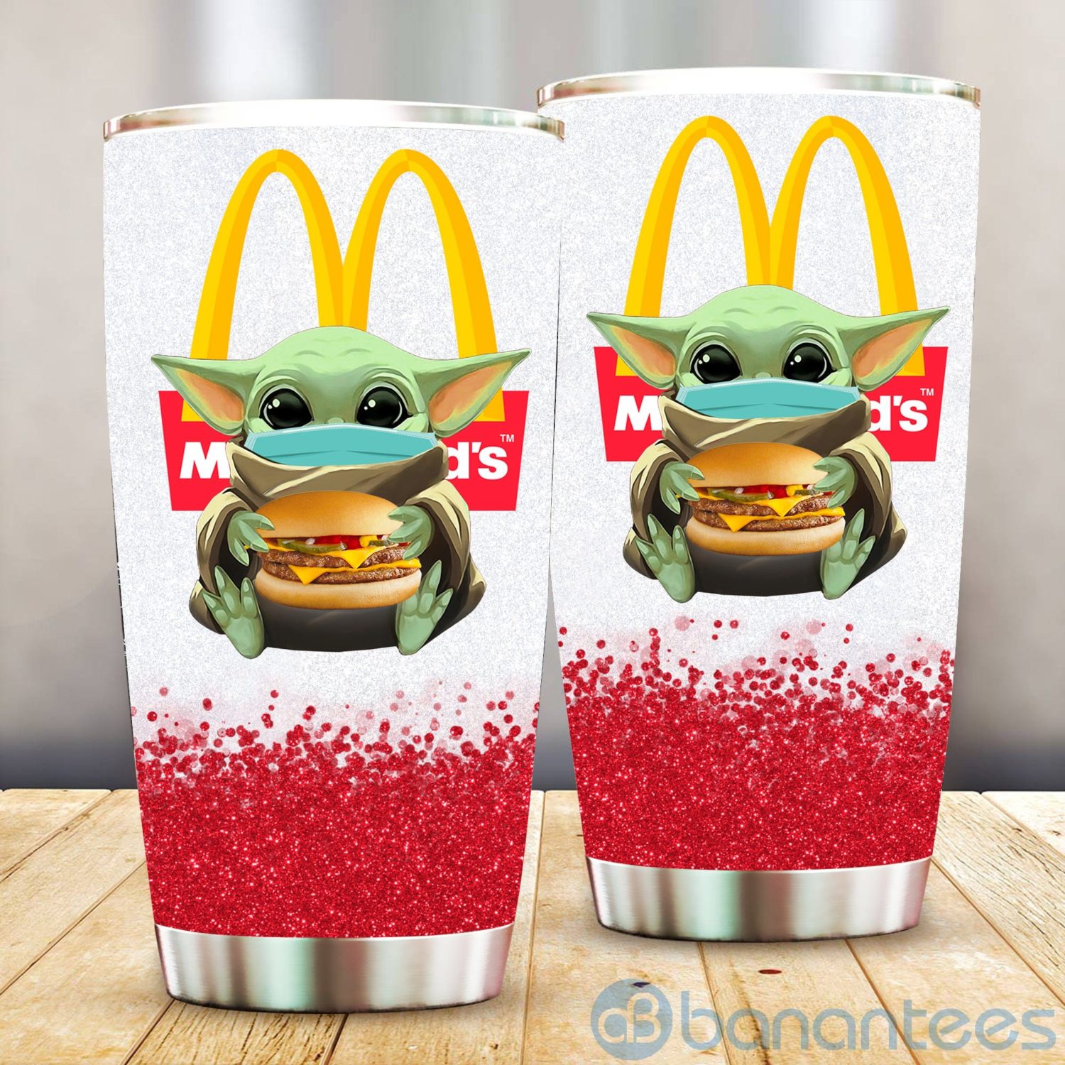 Baby Yoda Hug Hambagar McDonald's Tumbler - Banantees