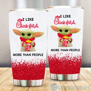 Baby Yoda I Like Chick Kie A More Than People Tumbler Product Photo
