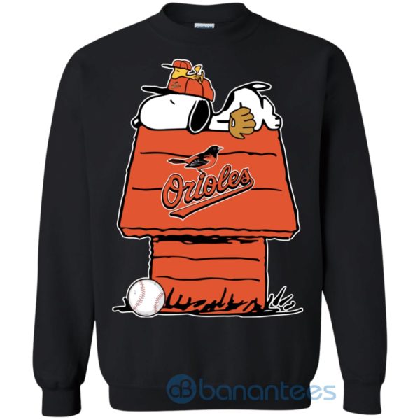 Baltimore Orioles Baseball Snoopy The Peanuts Sweatshirt Product Photo