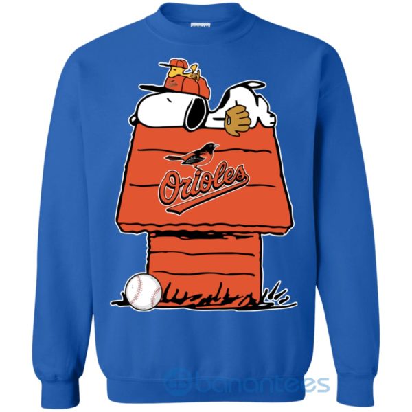 Baltimore Orioles Baseball Snoopy The Peanuts Sweatshirt Product Photo