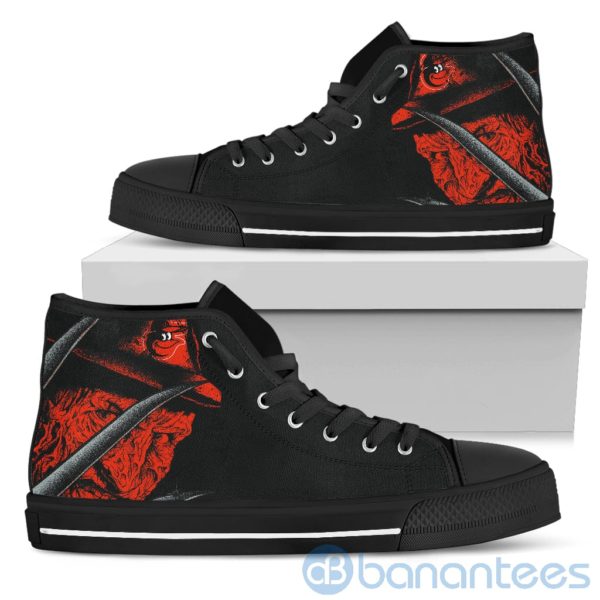 Baltimore Orioles Nightmare Freddy High Top Shoes Product Photo