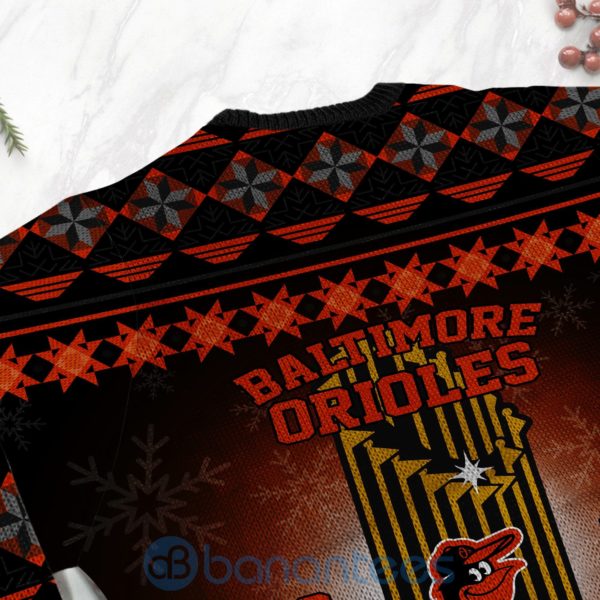 Baltimore Orioles World Series Champions Ugly Christmas 3D Sweater Product Photo