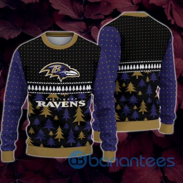 Baltimore Ravens Christmas All Over Printed 3D Sweatshirt Product Photo