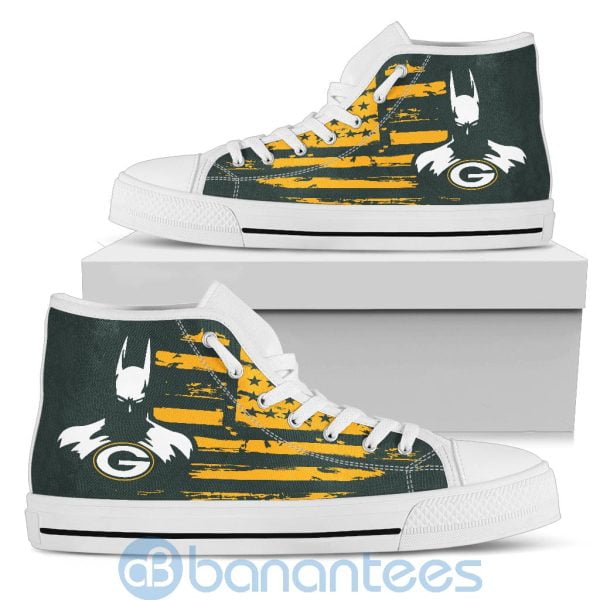Batman Movie Lover Green Bay Packers High Top Shoes Product Photo
