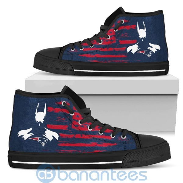 Batman Movie Lover New England Patriots High Top Shoes Product Photo