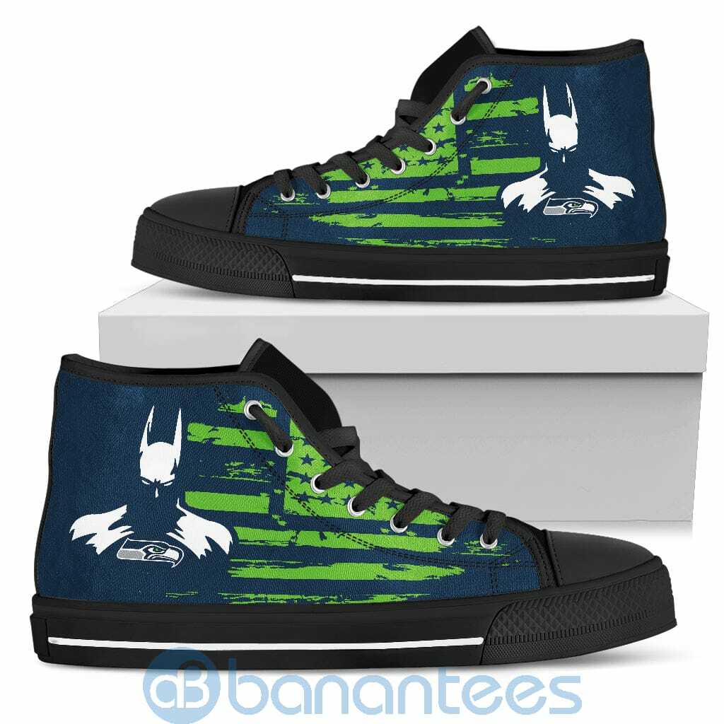 Batman Movie Lover Seattle Seahawks High Top Shoes