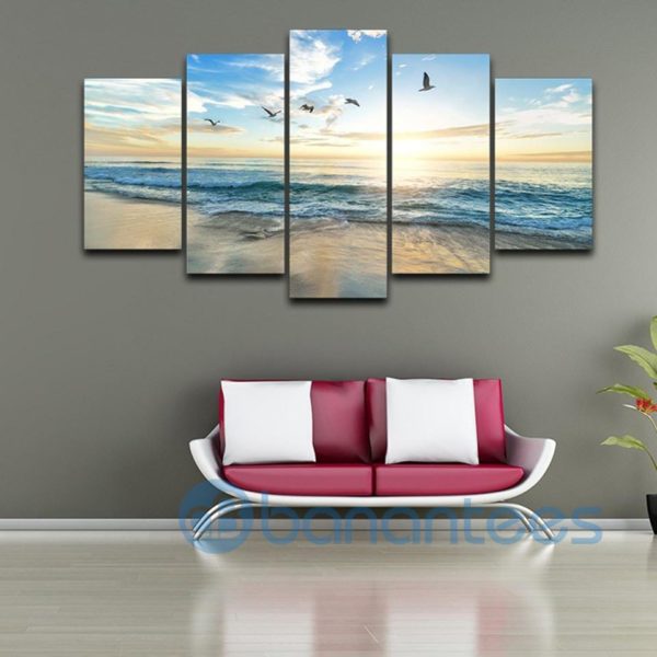 Beach Sunset Canvas Wall Art Product Photo