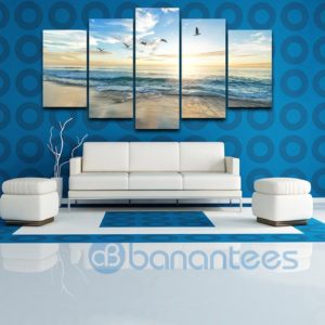Beach Sunset Canvas Wall Art Product Photo