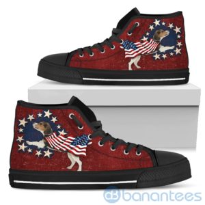 Beagle Gift For Independence Day High Top Shoes Product Photo