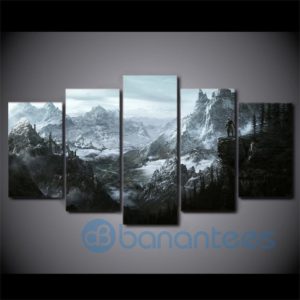 Black And White Mountain Wall Art Product Photo