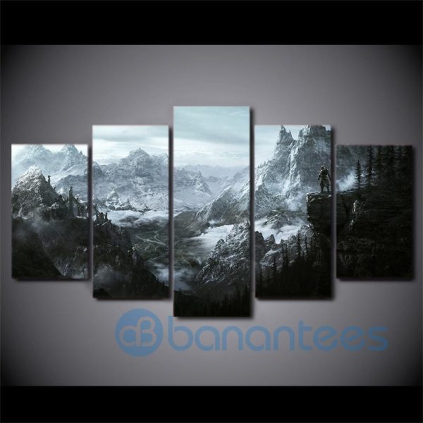 Black And White Mountain Wall Art Product Photo