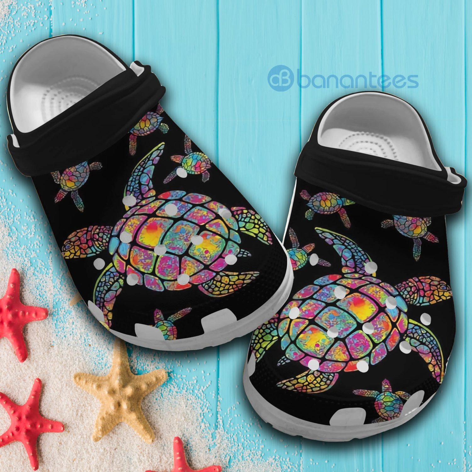 Black Sea Turtle Save The Ocean Black Clog Shoes Review