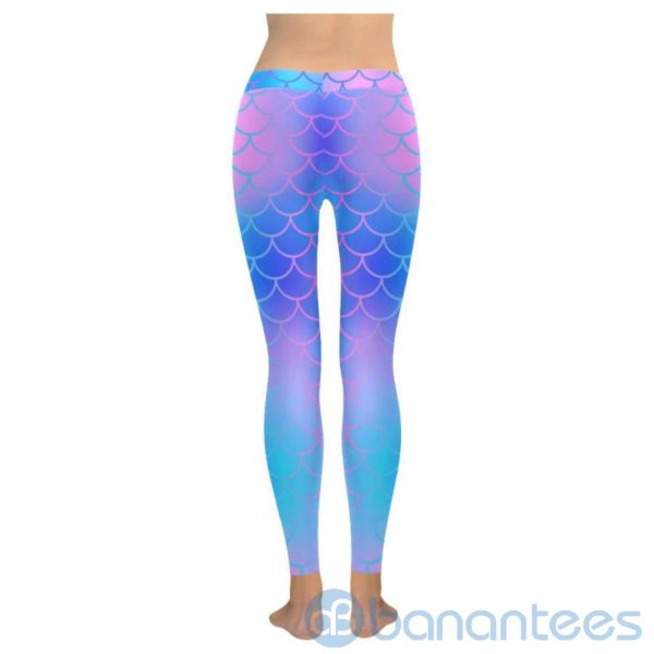 Blue Mermaid Tail Leggings For Women Product Photo