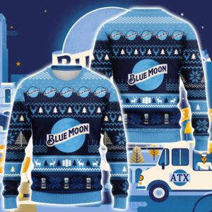 Blue Moon Beer Ugly Christmas All Over Printed 3D Shirt Product Photo