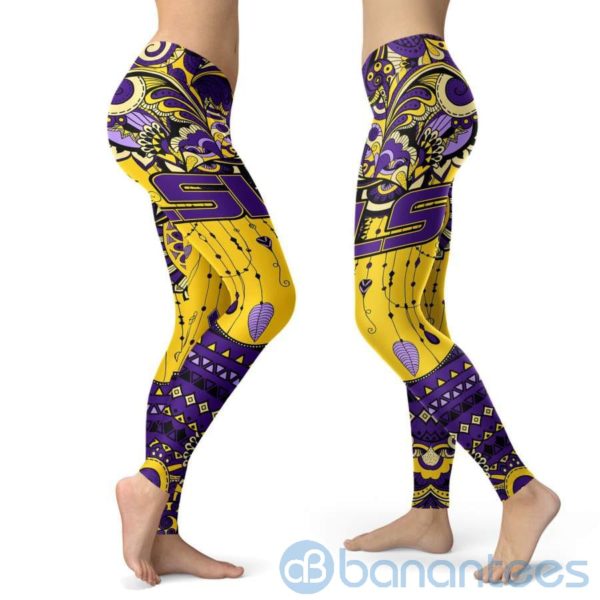 Boho Style LSU Tigers Leggings For Women Product Photo