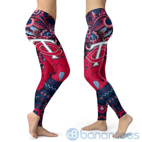 Boho Style Minnesota Twins Leggings For Women Product Photo