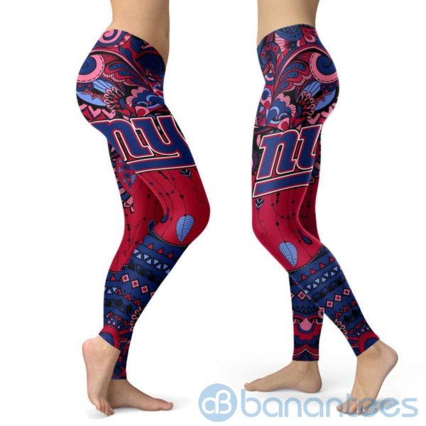 Boho Style New York Giants Leggings For Women Product Photo