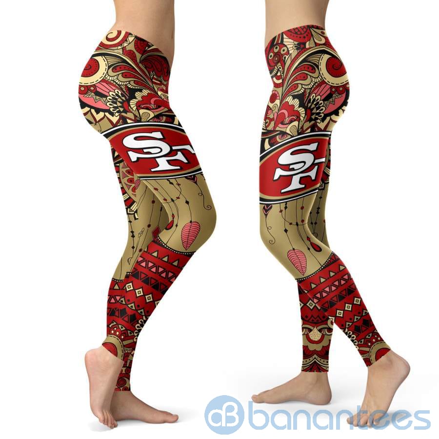 Boho Style San Francisco 49ers Leggings For Women - Banantees