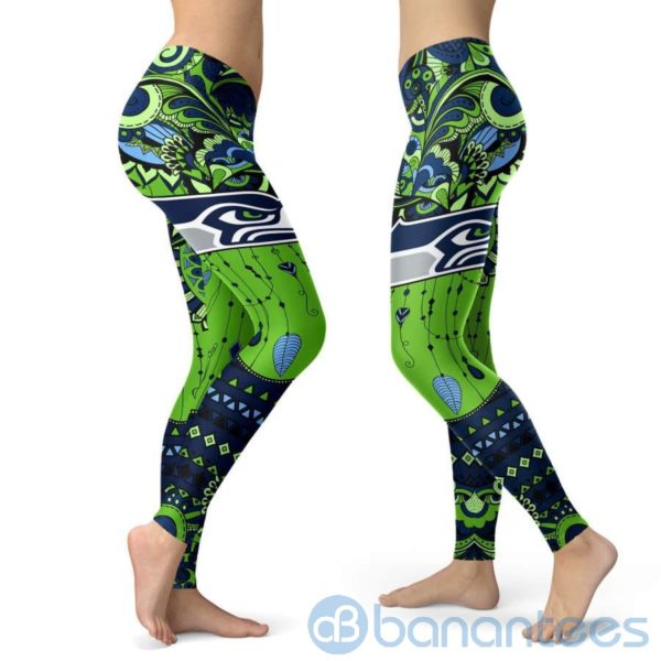Boho Style Seattle Seahawks Leggings For Women Product Photo