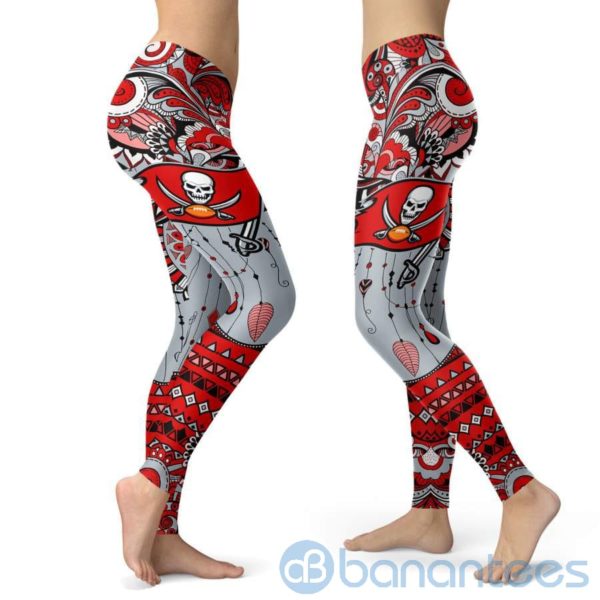 Boho Style Tampa Bay Buccaneers Leggings For Women Product Photo