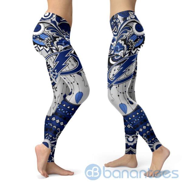 Boho Style Tampa Bay Lightning Leggings For Women Product Photo