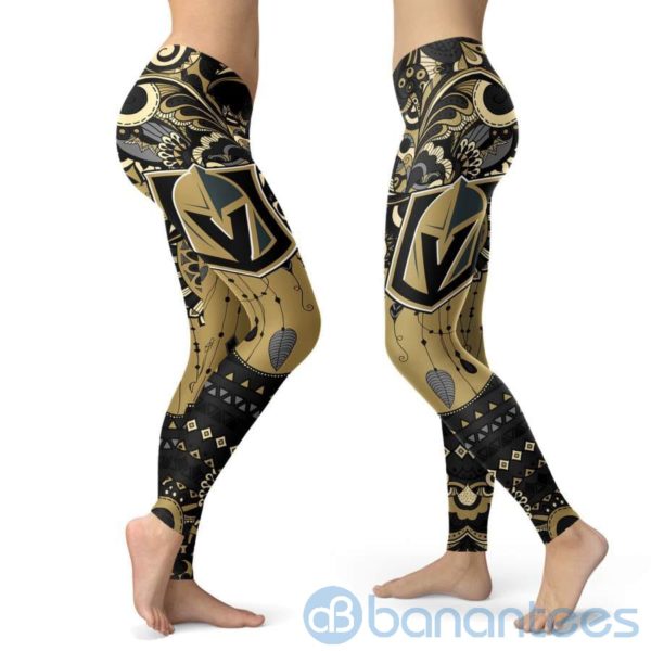 Boho Style Vegas Golden Knights Leggings For Women Product Photo