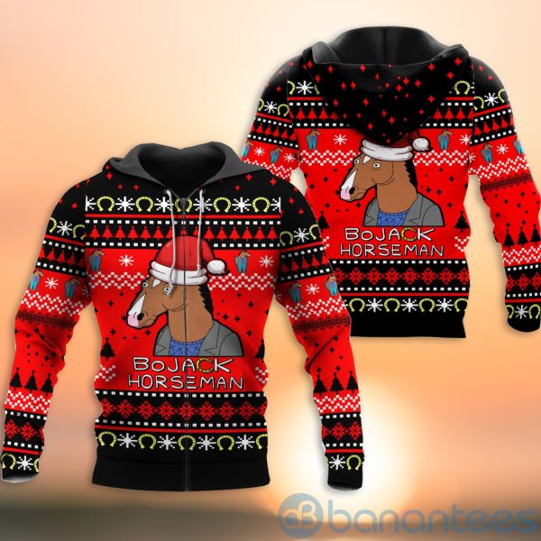 Bojack Horseman Ugly Christmas All Over Printed 3D Shirt Product Photo