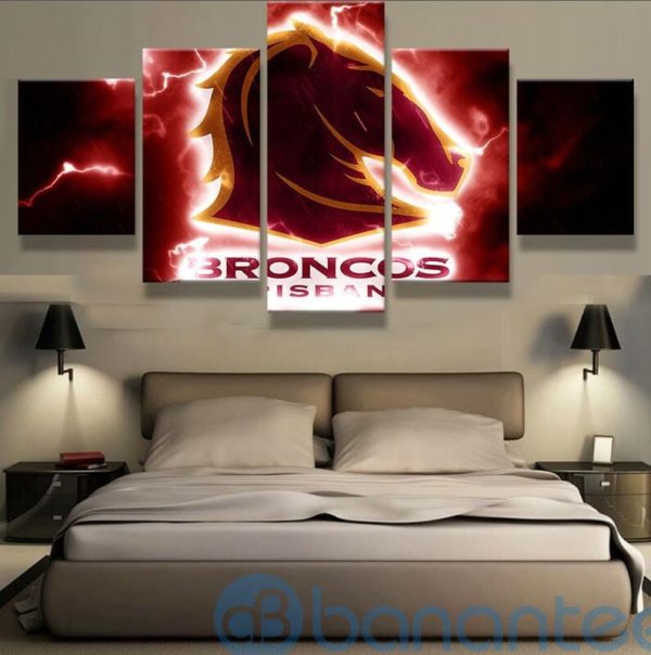 Brisbane Broncos Wall Art Thunder For Living Room Product Photo