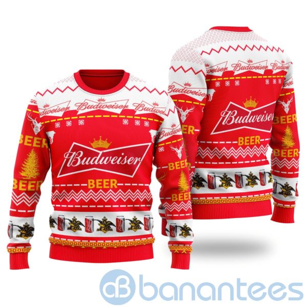 Budweiser Beer Ugly Christmas All Over Printed 3D Shirt Product Photo