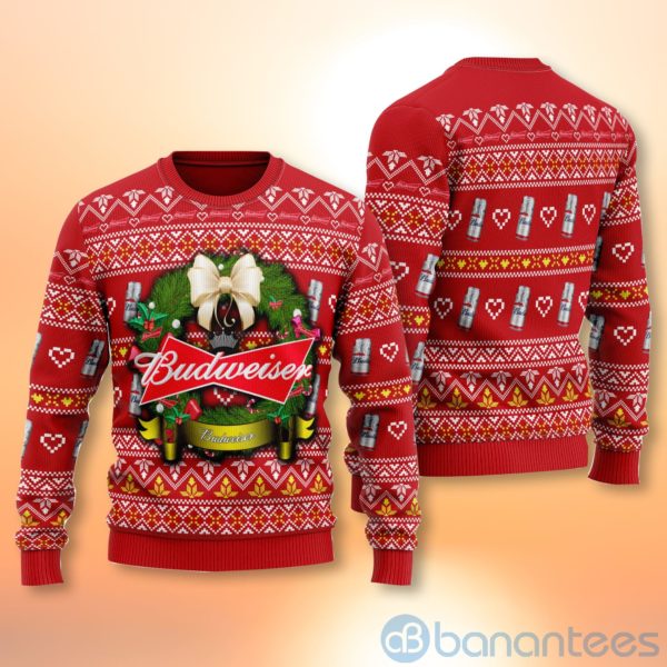 Budweiser Ugly Christmas All Over Printed 3D Shirt Product Photo