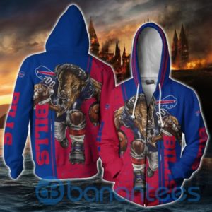 Buffalo Bills All Over Printed Hoodie Zip Hoodie Gift For Fans Product Photo