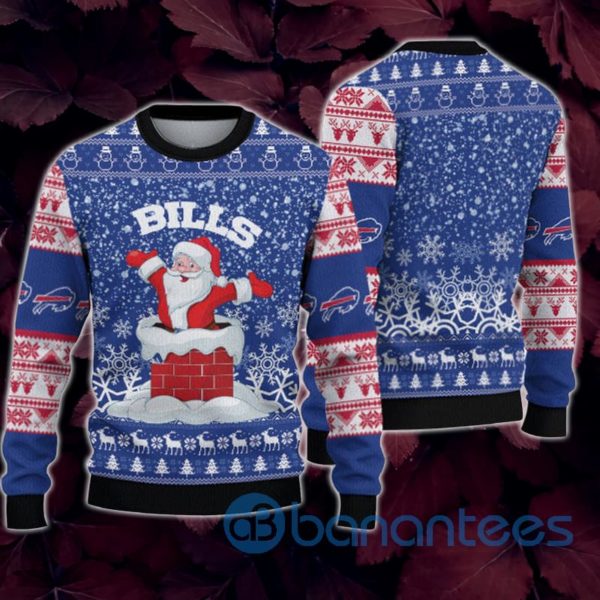Buffalo Bills Christmas Funny Santa Claus All Over Printed 3D Sweatshirt Product Photo