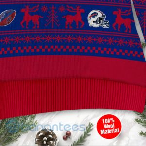 Buffalo Bills Grateful Dead SKull And Bears Custom Name Uglu Christmas 3D Sweater Product Photo